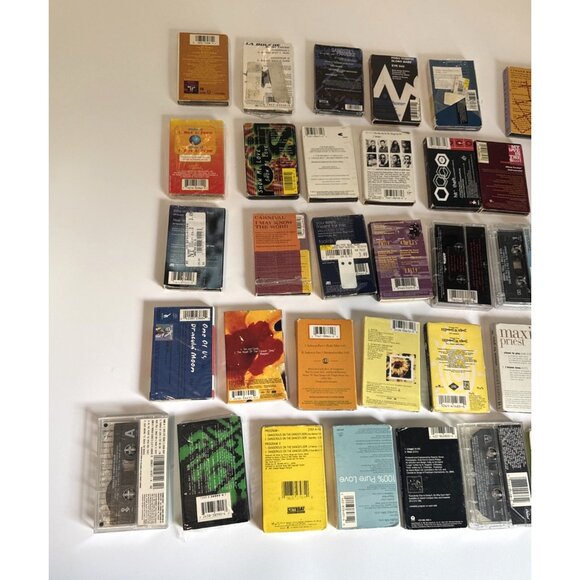 Vintage Cassette Tapes Lot of 41 Mixed Music 70s 80s Rock Pop with Carrying Case - Picture 9 of 13